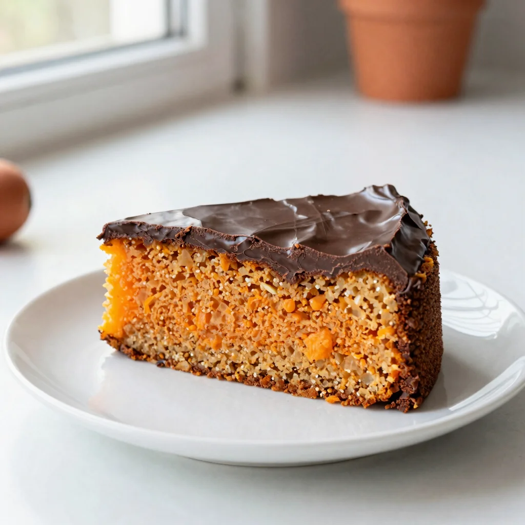 Carrot Cake with Brigadeiro Topping